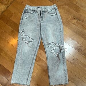 American Eagle Ripped Gray Jeans
